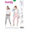 Burda Sewing Pattern 6317 Style Misses' Jogging Bottoms Pull On Trousers Casual