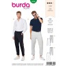 Burda Mens Trousers with Angled Pockets Casual & Formal Wear Sewing Pattern 6350