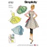 Simplicity Sewing Pattern 8762 Women's Vintage 1950s Aprons