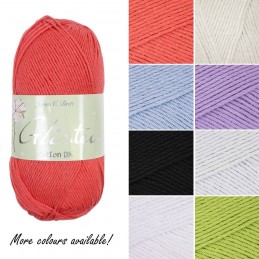 James C Brett Glisten DK Cotton Polyester Yarn Knitting Crochet Craft 100g Ball