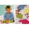Knitting Pattern James C Brett JB126 Baby 4 Ply Cardigan & Vest (D)