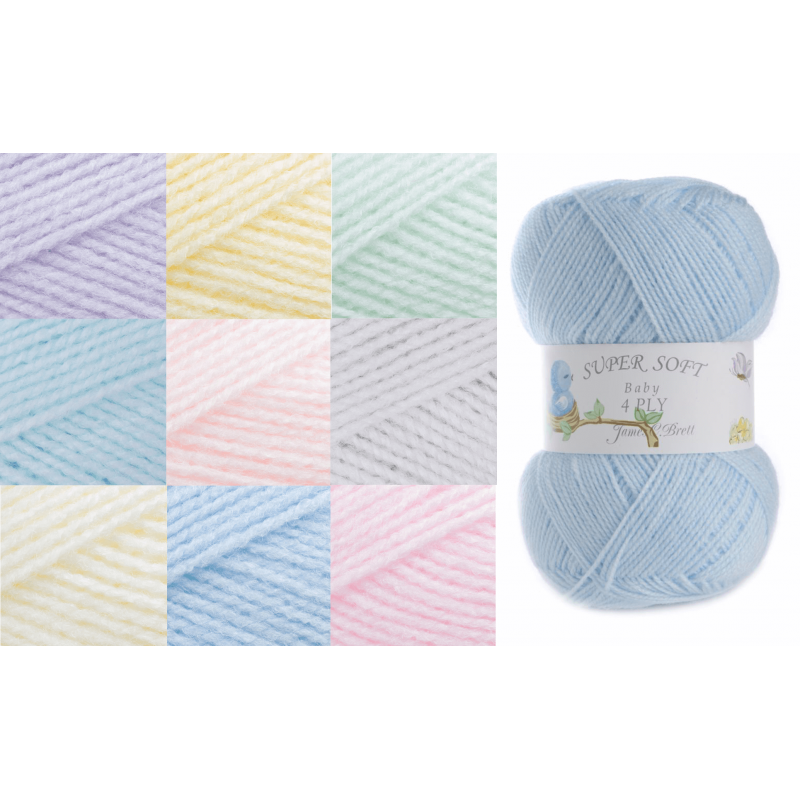 James C Brett Baby 4 Ply Yarn 100g Knitting Yarn Knit Wool Craft 10...