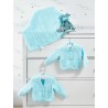 Knitting Pattern James C Brett JB515 Baby DK Cardigan Blanket & Vest