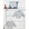 Knitting Pattern James C Brett JB516 Baby DK Cardigan & Vest (D)