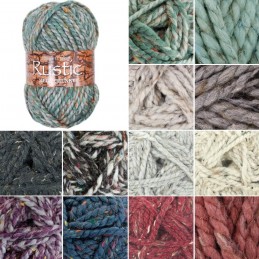 James C Brett Rustic Mega Chunky with Wool Yarn Knitting Crochet Craft 100g Ball