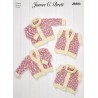 Knitting Pattern James C Brett JB583 Baby Chunky Cardigan & Jumper (D)