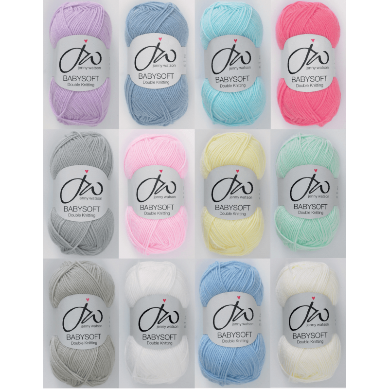 Jenny Watson Designs Babysoft DK Yarn 50g Ball Knitting Yarn Knit Craft