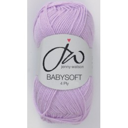 Jenny Watson Designs Babysoft 4 Ply Yarn 50g Ball Knitting Yarn Knit Craft WY12 Baby Lilac