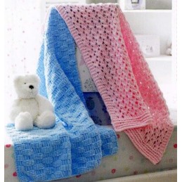 Knitting Pattern James C Brett JB173 Baby Chunky Blanket