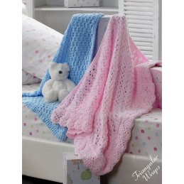 Knitting Pattern James C Brett JB202 Baby Chunky Blanket