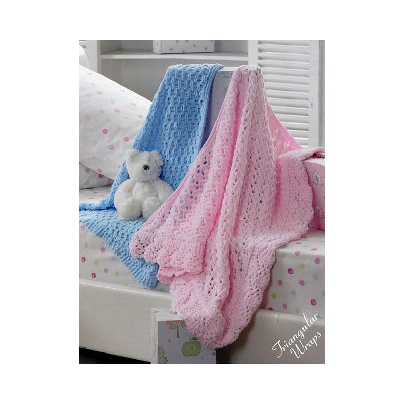 Knitting Pattern James C Brett JB202 Baby Chunky Blanket
