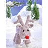 Knitting Pattern James C Brett JB460 Chunky Christmas Reindeer (D)