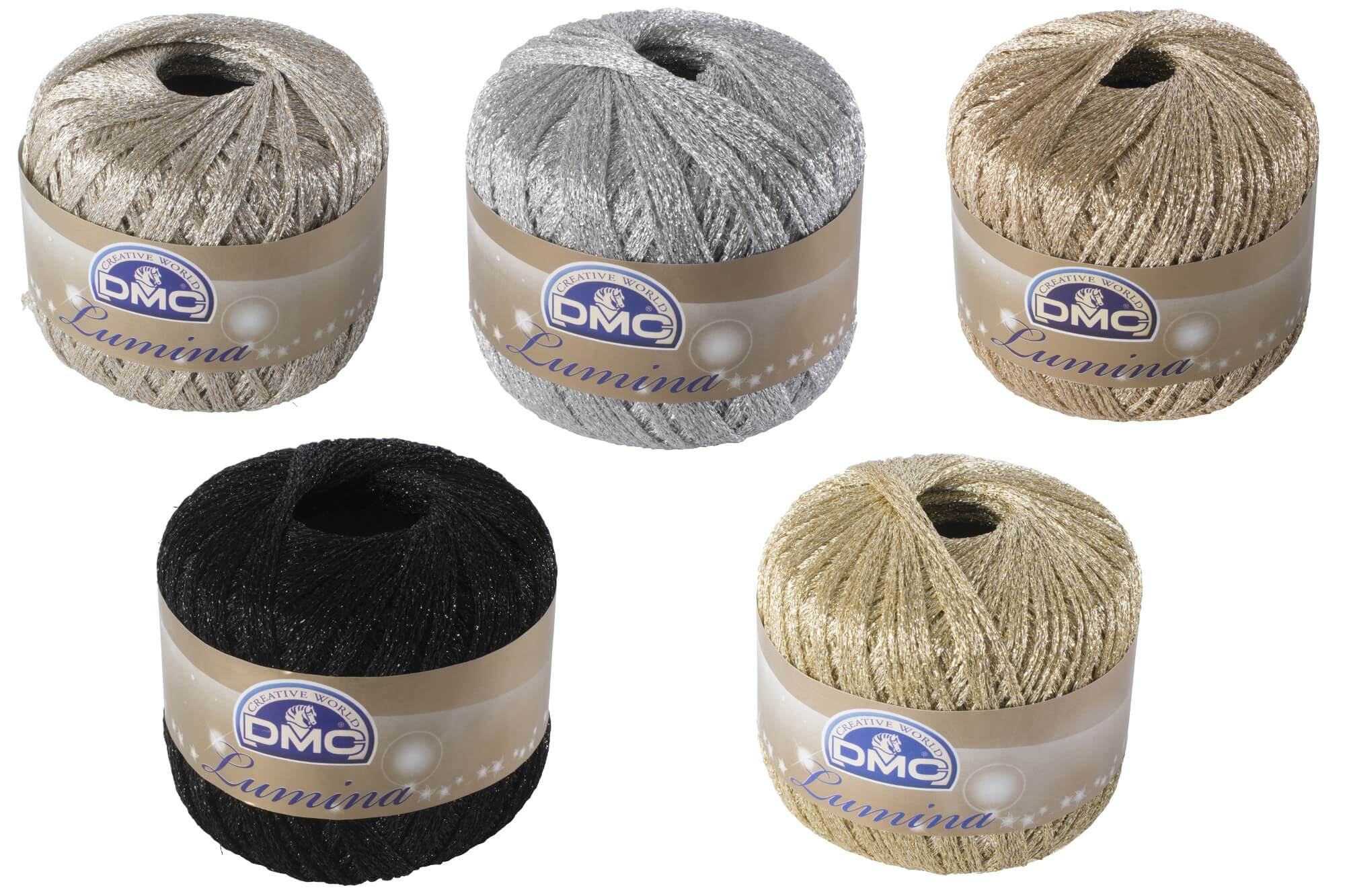 DMC Lumina 20g Ball Metallic Crochet Yarn Crocheting Craft L168