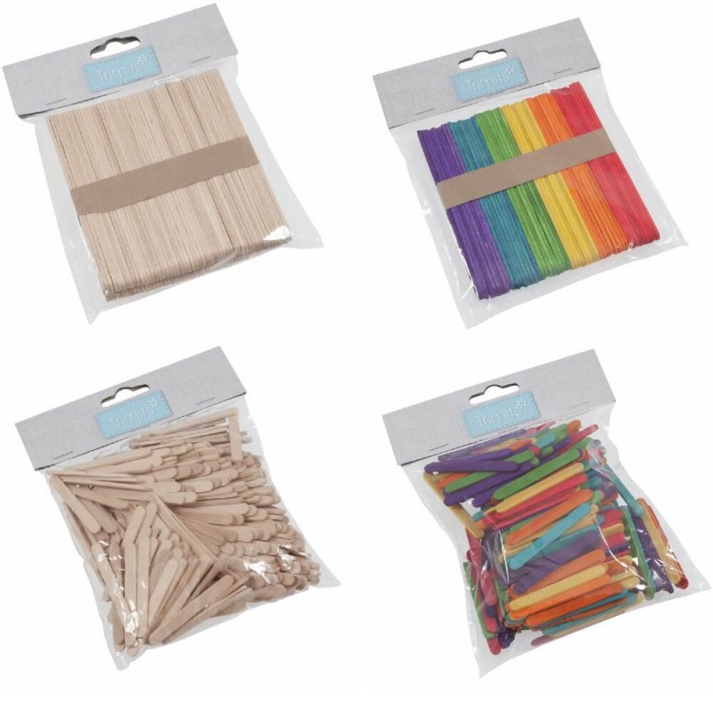 Trimits Lolly Pop - Bastoncini in legno, multicolore, 55 x 5,5 x