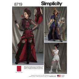Simplicity Sewing Pattern 8719 Misses Steampunk Halloween Costumes