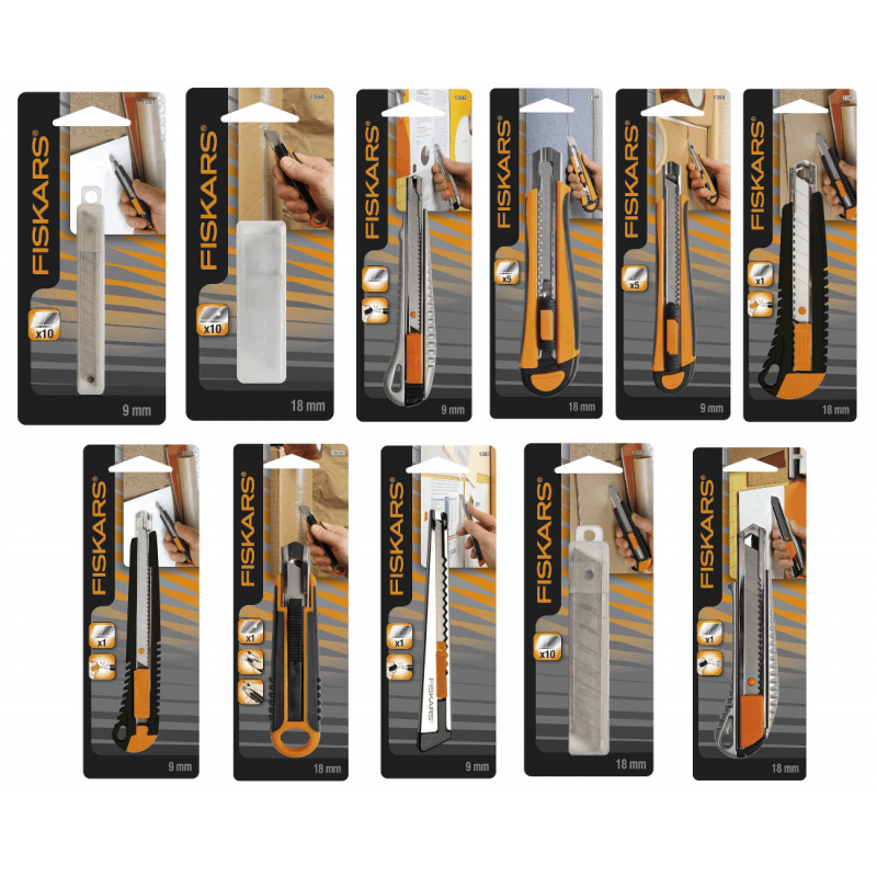 For F1399 F1396 and F1389  3359000013914 Fiskars 9mm Blades By Fiskars with 10 In a Pack 