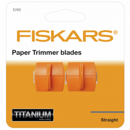Friskars Guillotine Paper Trimmer Blades Cutting Bar Recycled A3 A4 Office Craft Blades: 2 x TripleTrack Titanium Straight Cutti