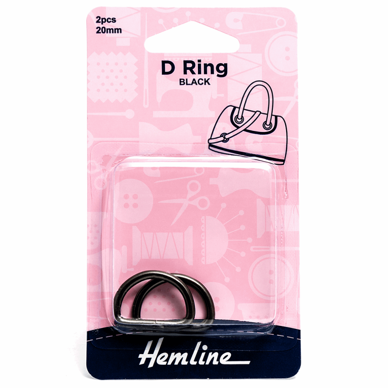 Hemline 2 x D Rings Gold Nickel Black Rose Gold Strap Adjuster Handbag Bag 