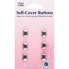 Hemline Self Cover Buttons Metal Top 11mm,15mm,19mm, 22mm,29mm,38mm