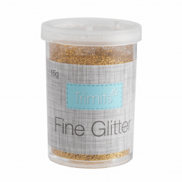Gold 15 Gram Pot Trimits Ultra Fine Craft Glitter In 10 Colours