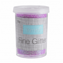 Fuchsia 15 Gram Pot Trimits Ultra Fine Craft Glitter In 10 Colours