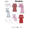 Simplicity Sewing Pattern 8272 Child's and Girls Pyjamas Nightwear