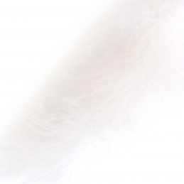 White 4mm Marabou Feather Trim Dress Costumes Gifts Craft Decoration Trimits