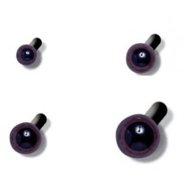 2 x Safety Brown Toy Eyes 7.5mm,10mm,12mm,15mm