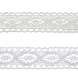 Bowtique Vintage Detailed Lace Trim Ribbon 20mm x 5m Reel