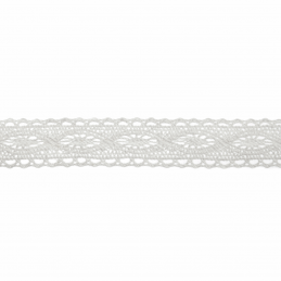 Cream Bowtique Vintage Detailed Lace Trim Ribbon 20mm x 5m Reel