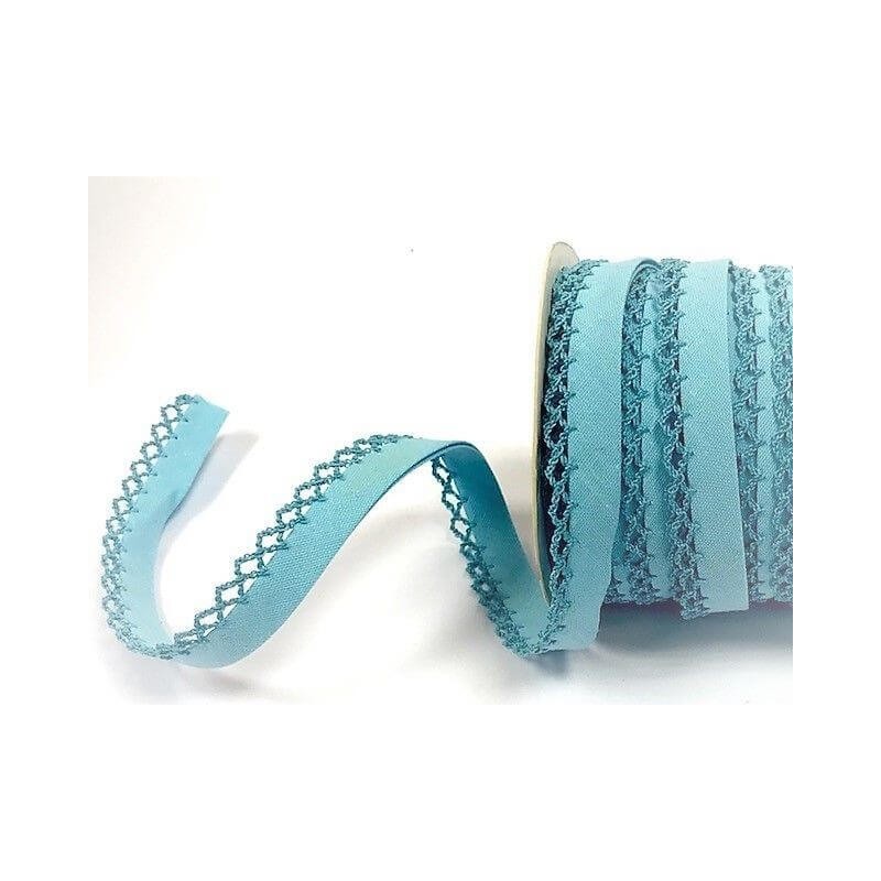 12mm Fany Lace Edge Plain Double Fold Bias Binding