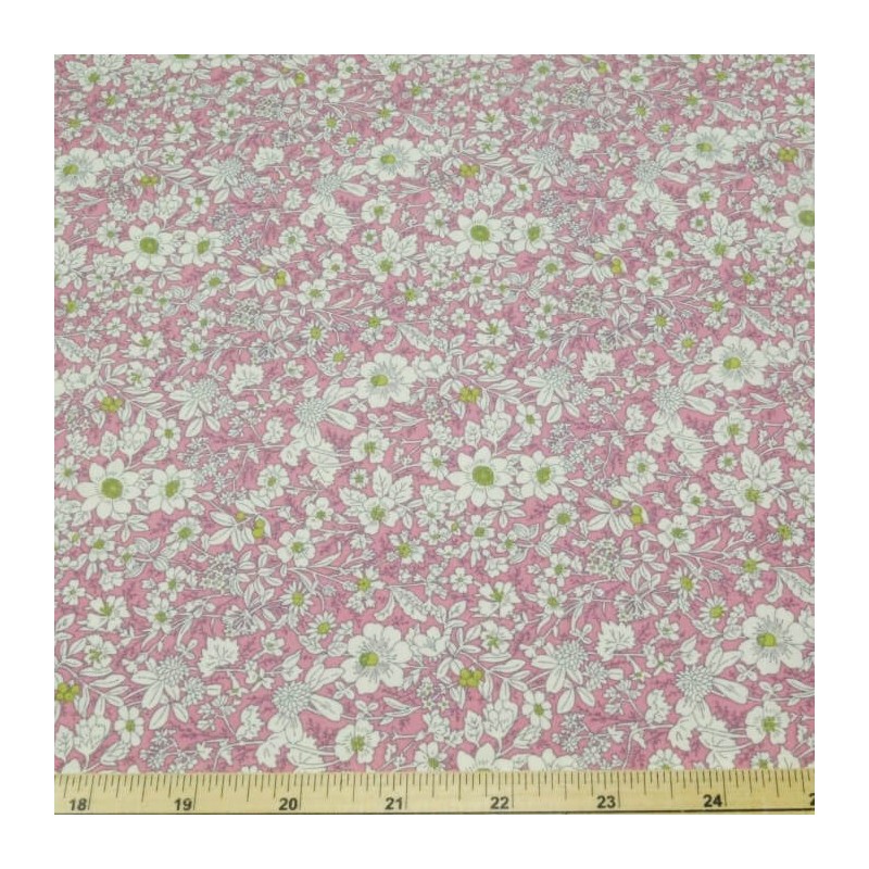 100% Cotton Poplin Fabric Rose & Hubble Floral Ditsy Petal Flowers