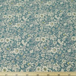 Dresden 100% Cotton Poplin Fabric Rose & Hubble Floral Ditsy Petal Flowers