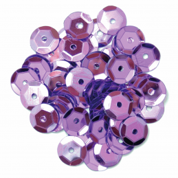 Lilac Cup Sequins 8mm 12 Colours 