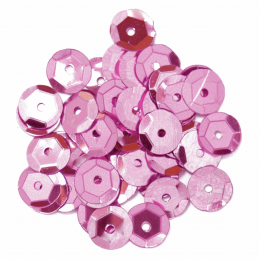 Pink Cup Sequins 8mm 12 Colours 