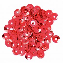 Red Cup Sequins 5mm 12 Colours 