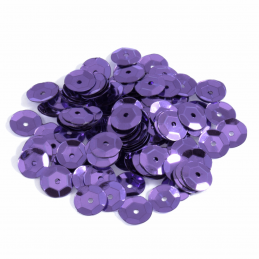 Lilac Tiny 8mm Shiny Craft Cup Sequins Pack Of 160