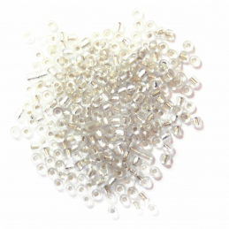 Silver 2mm Rocailles Beads Craft Factory Jewellery 15g 