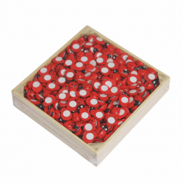 500 Ladybirds Ladybugs Wooden Crate Self Adhesive Stick On