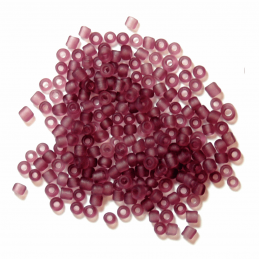 Lilac Frosted Rocailles Glass Beads 2mm 7 Colours 
