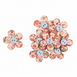 Trimits Craft For Occasions Stick On Flower Embellishments Scrap Booking Floral Flowers Button Pack Of 8