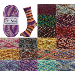 King Cole Zig Zag 4 Ply Knitting Yarn Craft Wool Socks 100g Ball