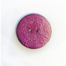 Ombré Pink Textured Button 30mm Italian Design