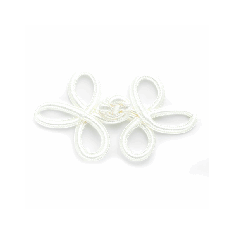 Vogue Star 70mm White Chinese Frog Fastener Clasp Replacement Buckle