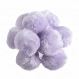 25 x 50mm Pom Poms Embellishments Craft Trimmings Accessories Trimits Lavender