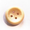 Cream Shiny Dome Back Button Fastening 27mm Wide