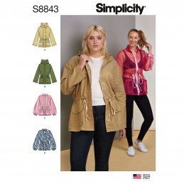 Simplicity Sewing Pattern 8843 Misses' Anorak Jacket