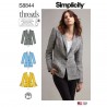 Simplicity Sewing Pattern 8844 Misses' Miss Petite Unlined Blazer Jacket