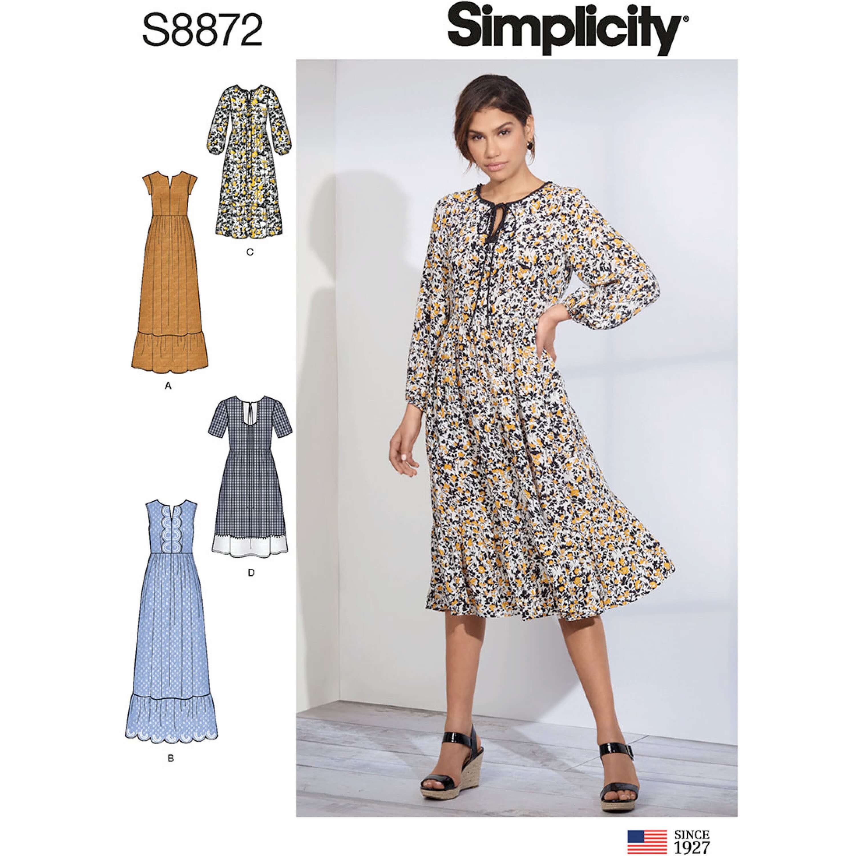 Simplicity Sewing Pattern 8872 Misses Pull On Casual Dresses