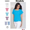 Simplicity Sewing Pattern 8883 Misses Princess Seam Tops with Sleeve Options